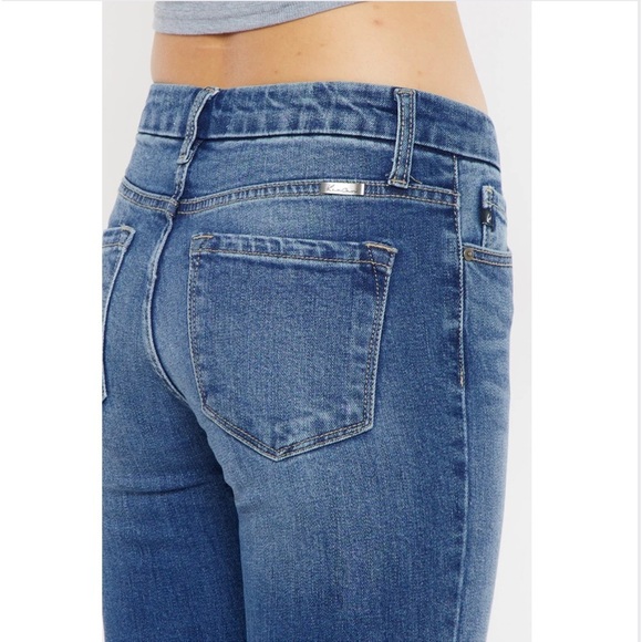 KanCan Aida Mid Rise Cropped Flare Jeans - Picture 5 of 10